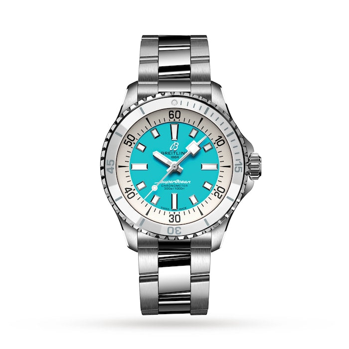 Superocean Automatic 36 Stainless Steel - Turquoise Watch