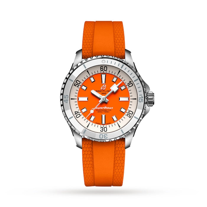 Superocean Automatic 36 Stainless Steel Rubber Strap Watch