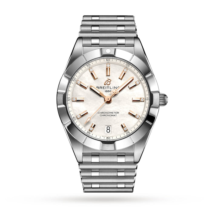 Chronomat 32 Stainless Steel Mother of Pearl Watch