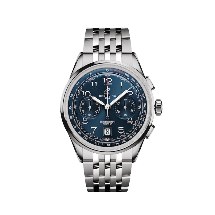 Premier B01 Chronograph 42mm Mens Watch Blue Stainless Steel