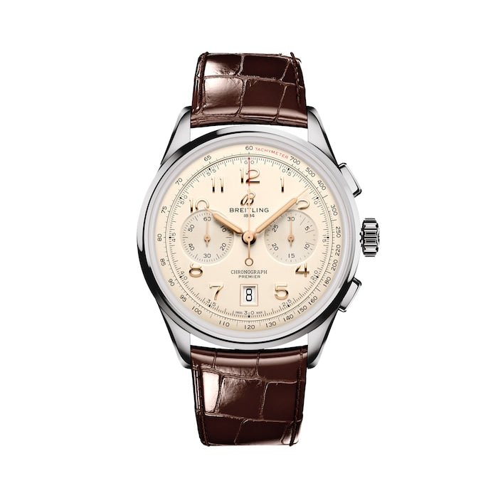 Premier B01 Chronograph 42mm Mens Watch Cream