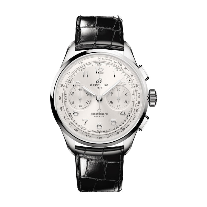 Premier B09 Chonograph 40mm Mens Watch Silver