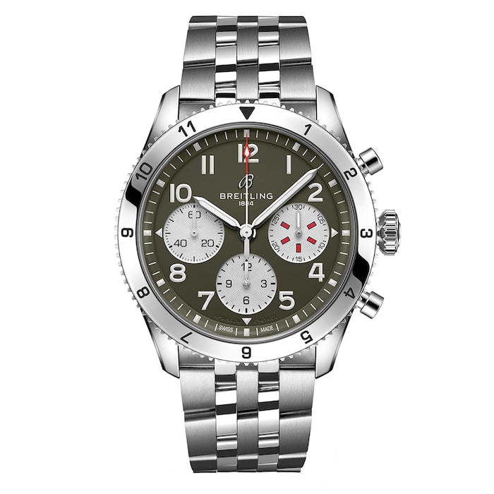 Classic AVI Chronograph 42 Curtiss P-40 Warhawk Stainless Steel Watch