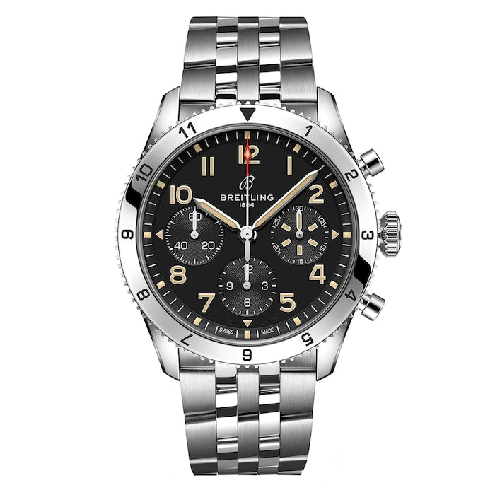 Classic AVI Chronograph 42 P-51 Mustang Stainless Steel Watch