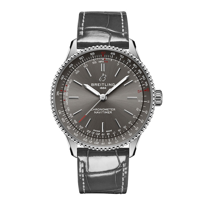 Navitimer 36mm Ladies Watch Grey Alligator