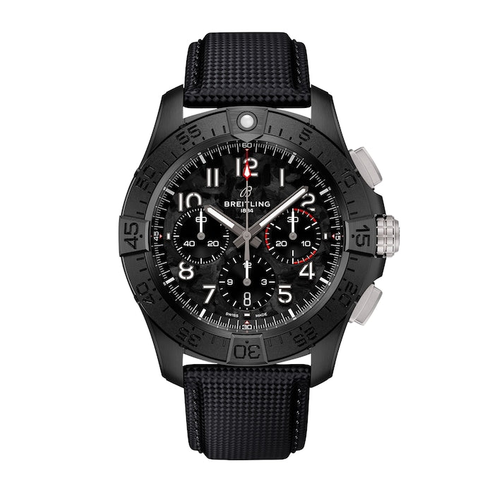 Avenger B01 Chronograph 44mm Night Mission Mens Watch Black