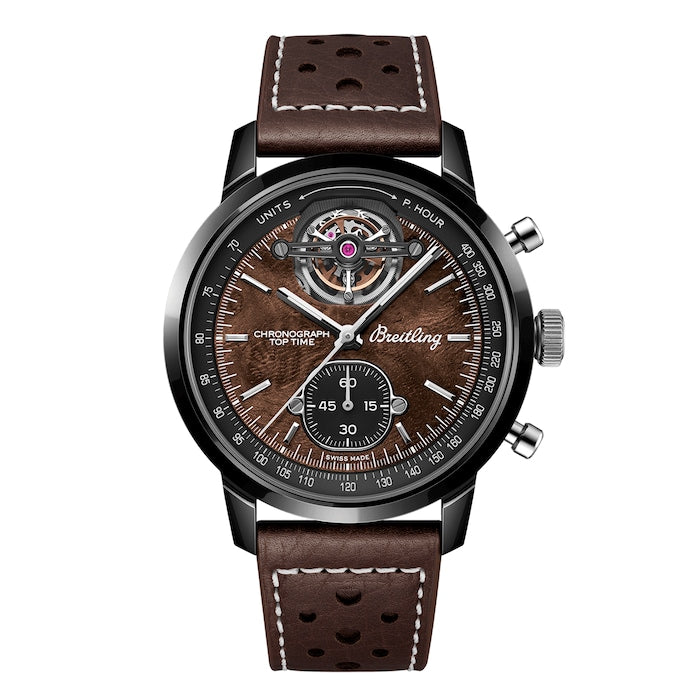 Top Time B21 Chevrolet Corvette Tourbillon 44mm Mens Watch Brown