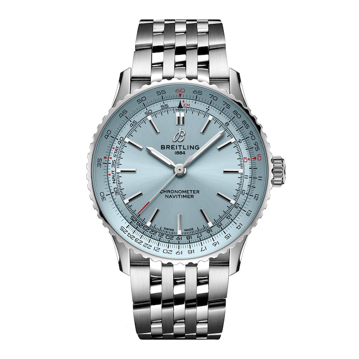 Navitimer Automatic 41mm Mens Watch Light Blue Stainless Steel