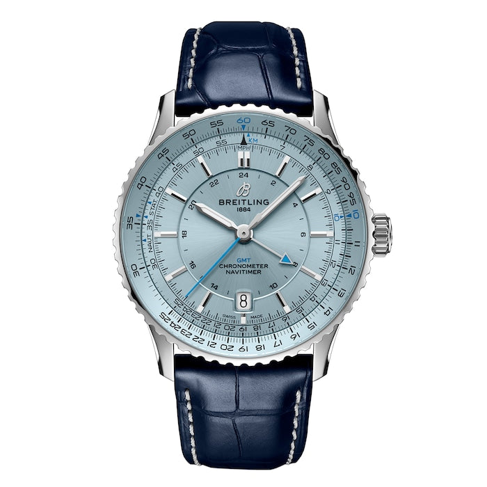 Navitimer Automatic GMT 41mm Mens Watch Light Blue
