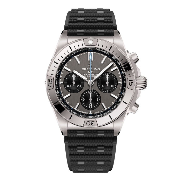 Chronomat B01 42mm Mens Watch Grey Rubber
