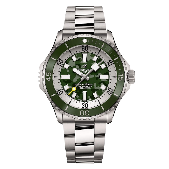 Superocean Automatic Super Diver 46mm Mens Watch Green