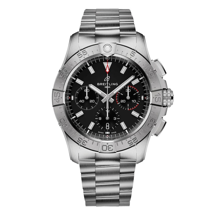 Avenger B01 Chronograph 42 Mens Watch Black Stainless Steel