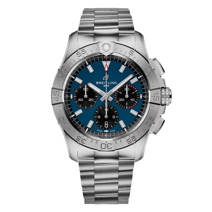 Avenger B01 Chronograph 42 Mens Watch Blue Stainless Steel