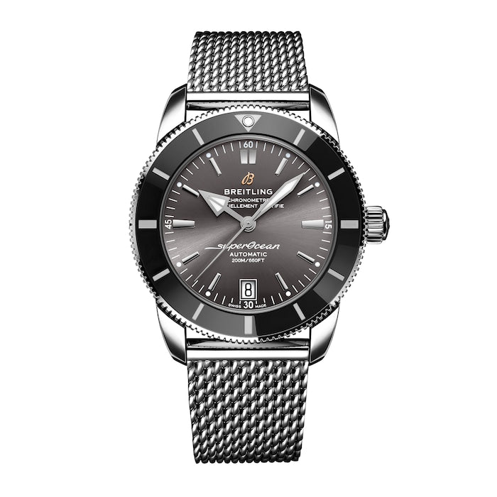 Superocean Heritage B20 Automatic 42mm UK Edition Mens Watch Grey Stainless Steel