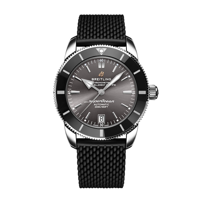Superocean Heritage B20 Automatic 42mm UK Edition Mens Watch Grey Rubber