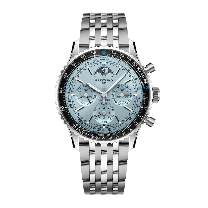 Navitimer B19 Chronograph Perpetual Calender 43mm Mens Watch Blue
