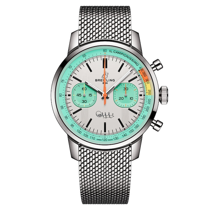 Top Time B01 Fausto Coppi 41mm Mens Watch Stainless Steel