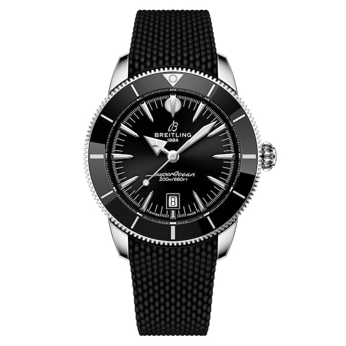 Superocean Heritage B31 Automatic 44mm Mens Watch Black Rubber