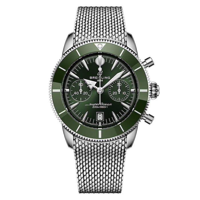 Superocean Heritage B01 Chronograph 42mm Mens Watch Green