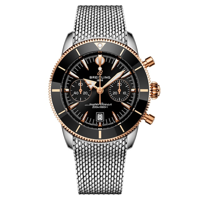 Superocean Heritage B01 Chronograph 42mm Mens Watch Black
