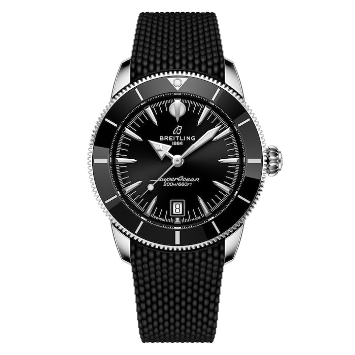Superocean Heritage B31 Automatic 42mm Mens Watch Black Rubber