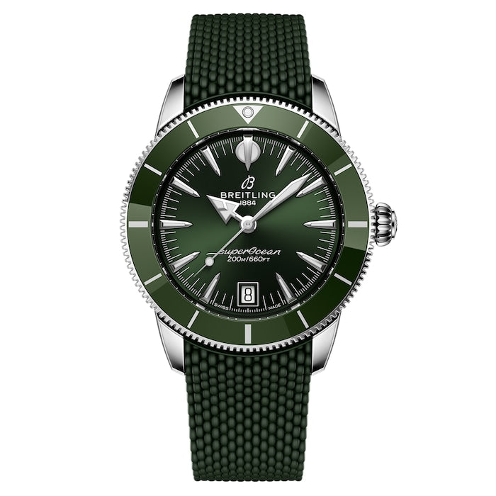 Superocean Heritage B31 Automatic 40mm Mens Watch Green Rubber