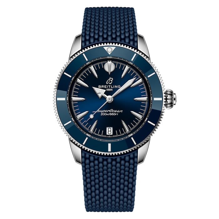 Superocean Heritage Automatic 36mm Unisex Watch Blue Rubber
