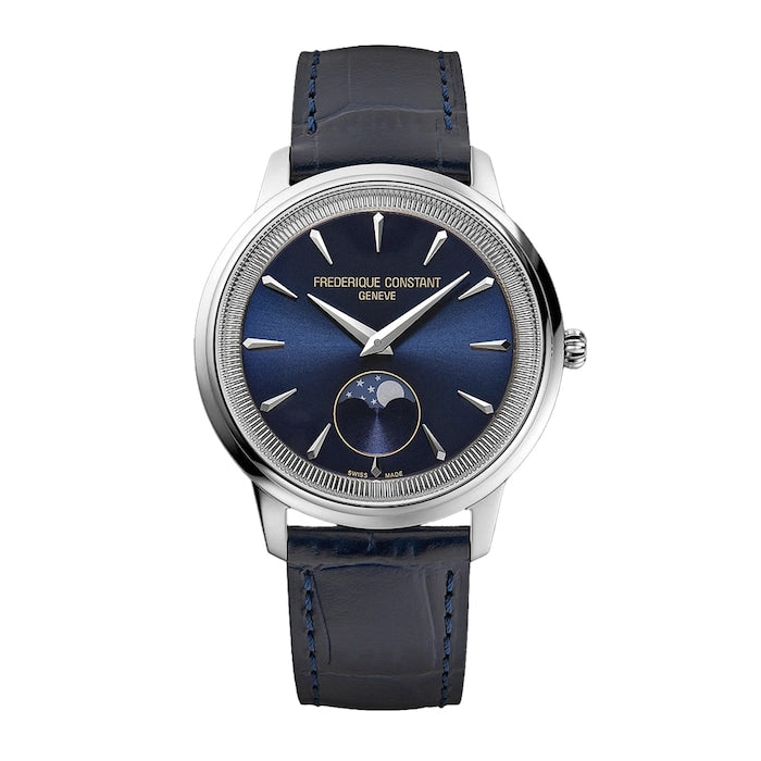 Classics Moneta Moonphase Quartz 37mm Mens Watch Blue