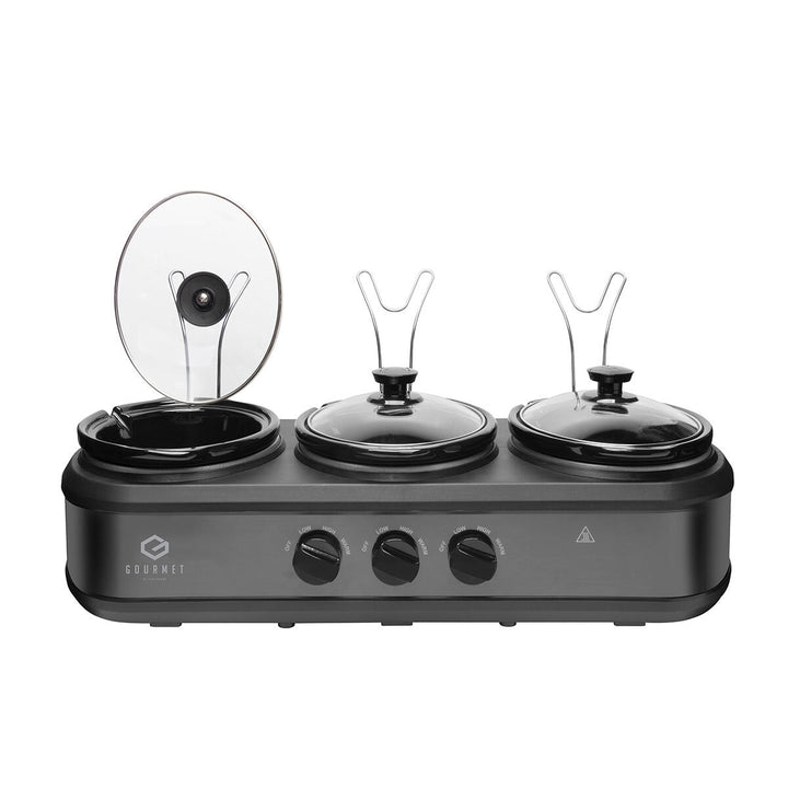 SensioHome Gourmet Triple Slow Cooker 7.1L