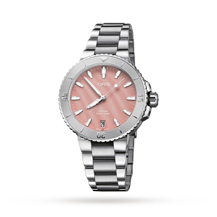 Aquis Date 36.5mm Unisex Watch Pink