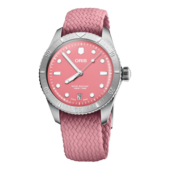 Divers Heritage 1965 38mm Unisex Watch Pink Fabric