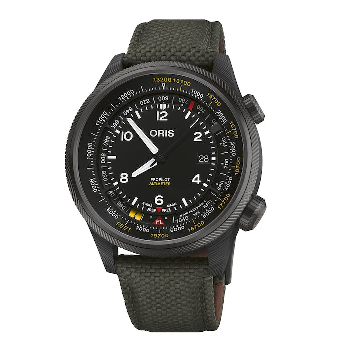 Pro Pilot Altimeter 47mm Mens Watch - Altitude in Feet