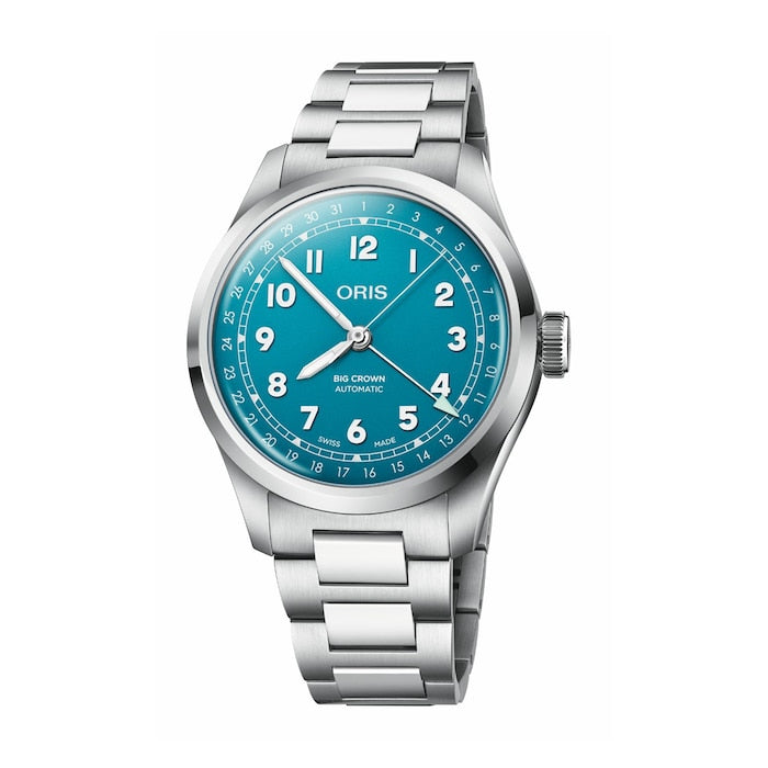 Big Crown Pointer Date 40mm Mens Watch Blue
