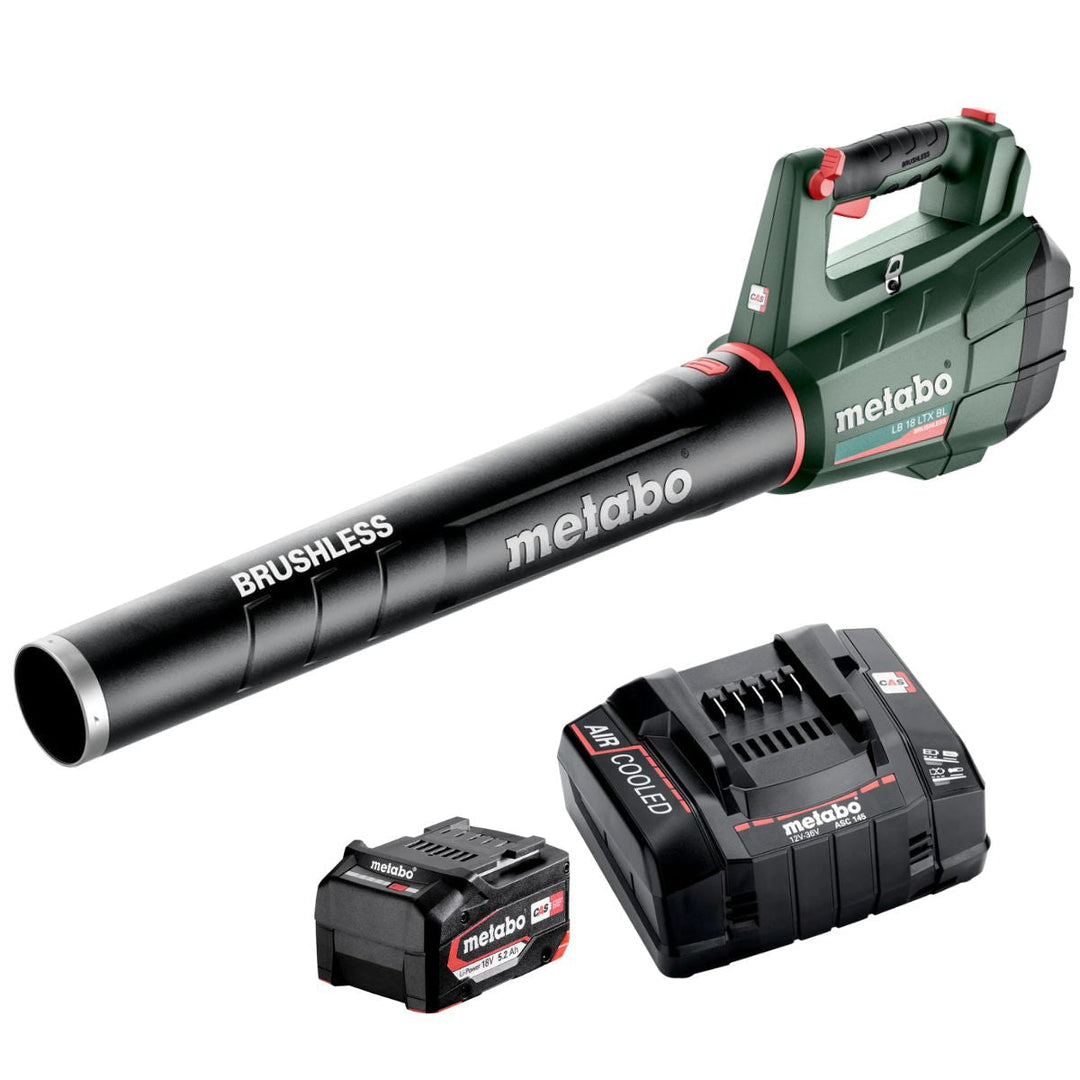 Metabo LB 18 LTX BL 18V Brushless Leaf Blower with 1 x 5.2Ah Battery & Charger