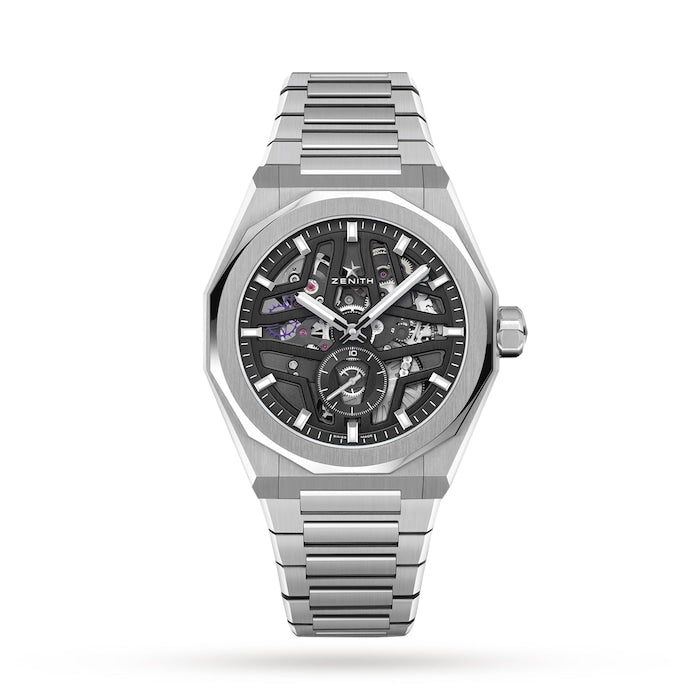 Defy Skyline Skeleton Steel 41mm Black