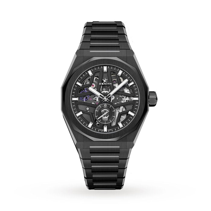 Defy Skyline Skeleton 41mm Mens Watch Black