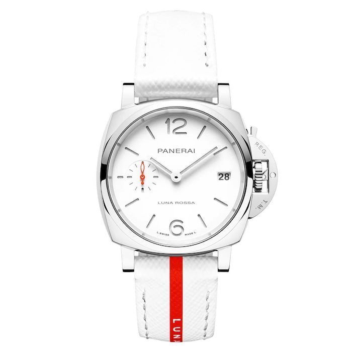 Luminor Due Luna Rossa 38mm Ladies Watch White