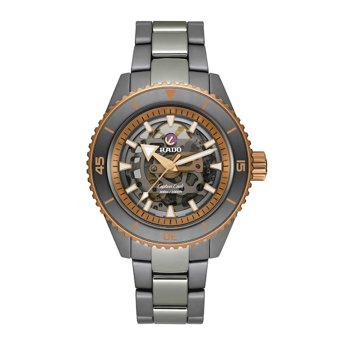 Captain Cook High-Tech Ceramic Skeleton 43mm Mens Watch