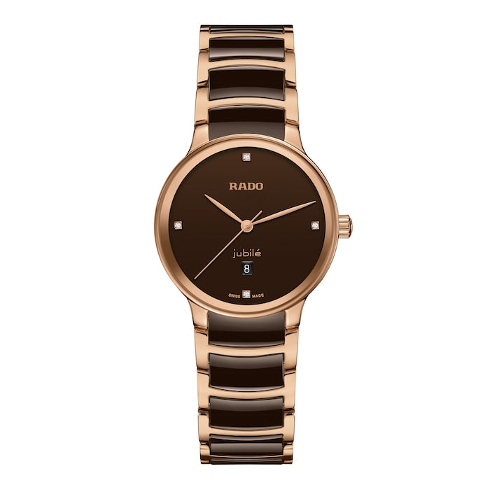 Centrix Diamonds 30.5mm Ladies Watch Brown