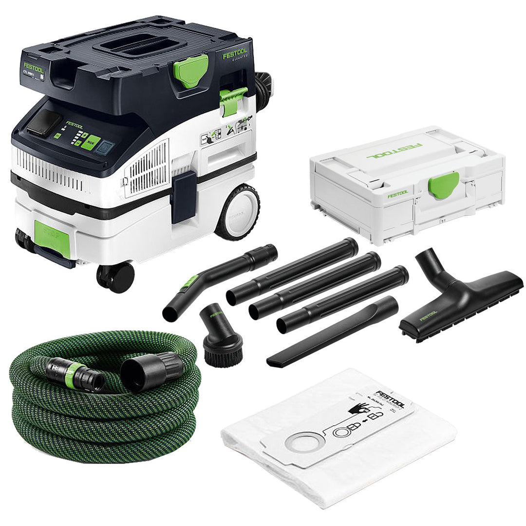 Festool CTL MINI I 230V GB Mobile Dust Extractor CLEANTEC - 578315 With Compact Cleaning Set 577257