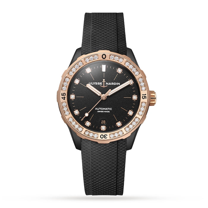 Diver 39mm Black DLC Stainless Steel Case