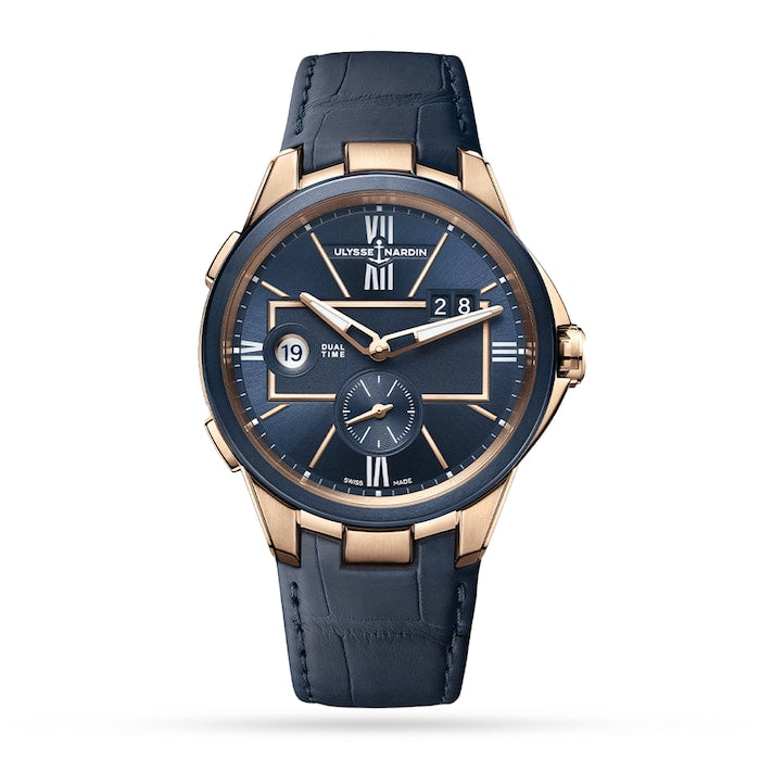 Blast Dual Time 42mm 18ct Rose Gold Case