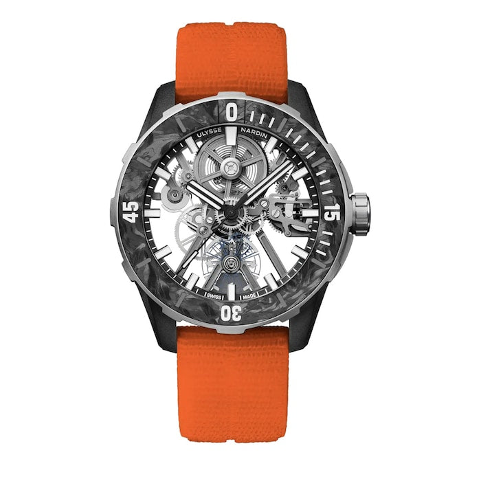 Diver Air 44mm Mens Watch Orange