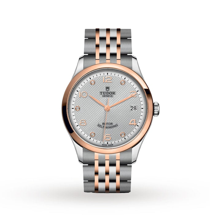 1926 36mm Ladies Watch Steel Case Diamond-Set Silver Dial