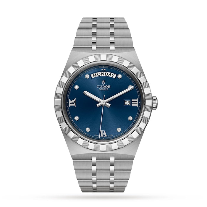 Royal Date Day 41mm, Steel Case, Blue Dial