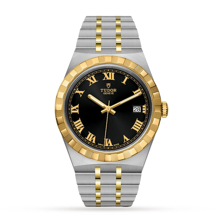 Royal 38mm, Steel Case, Black Dial