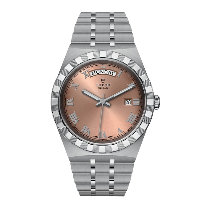 Royal 41mm Steel Case Salmon Dial