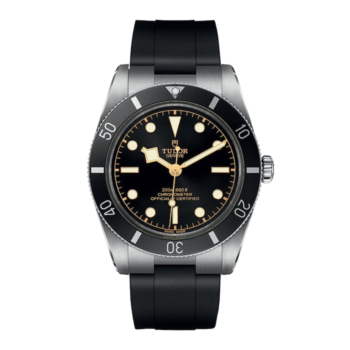 Black Bay 54 Manufacture Calibre MT5400 (COSC) 37mm Steel Case Black Rubber Strap