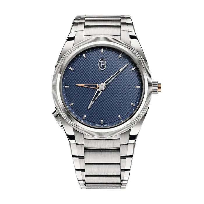 TONDA PF GMT Rattrapante Steel Platinum Milano Blue 40mm Mens Watch