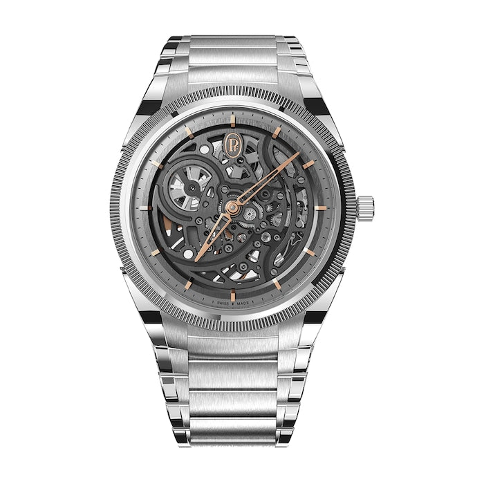 TONDA PF Skeleton Steel Platinum Graphite 40mm Mens Watch